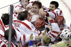 Associated Press photo of happy Terriers